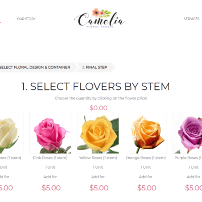 Flower Shop Create Your Bouquet